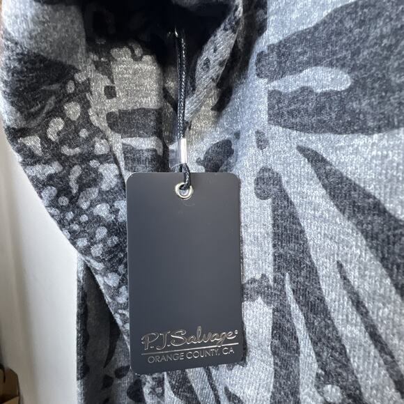 P J Salvage Animal Print Patch Cardigan pants set jogger lounge relaxing XS NWT - Picture 10 of 16